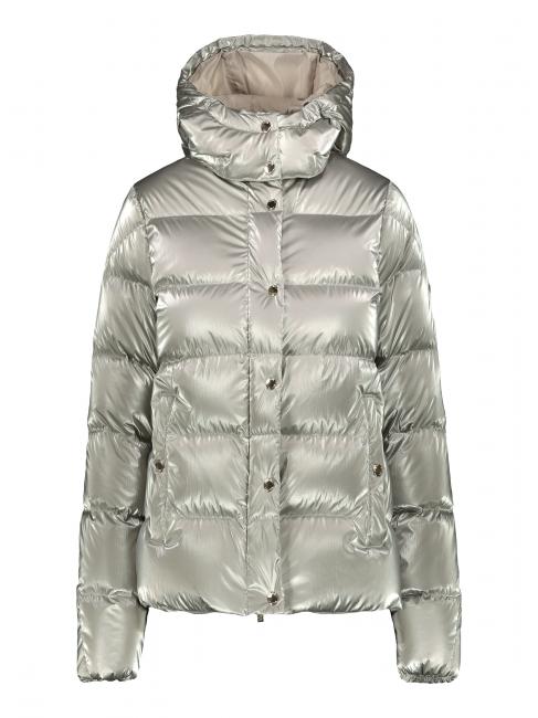 CIESSE AFRA Down jacket with removable hood silver pearl / silver gray - Women's down jackets
