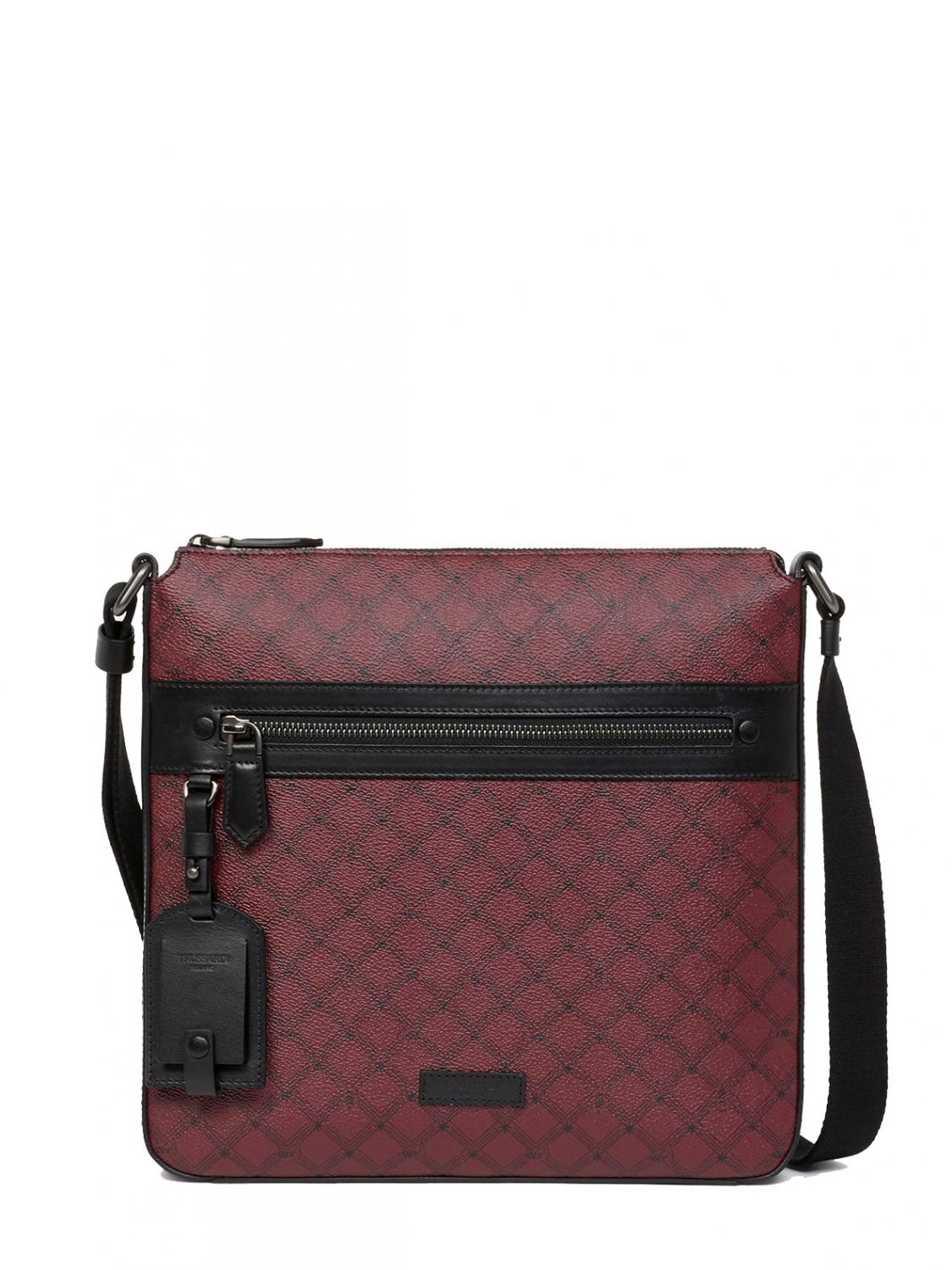 Trussardi Monogram Shoulder Bag Red / Black - Buy At Outlet Prices!