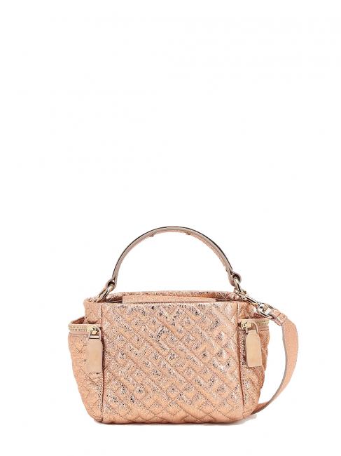 TRUSSARDI BIKER Chic Mini bag by hand, with shoulder strap, in leather gold pink / gold pink - Women’s Bags