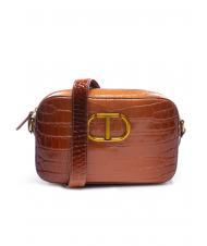 TWINSET Mini bag a tracolla in pelle stampa coccodrillo  - Women&rsquo;s Bags