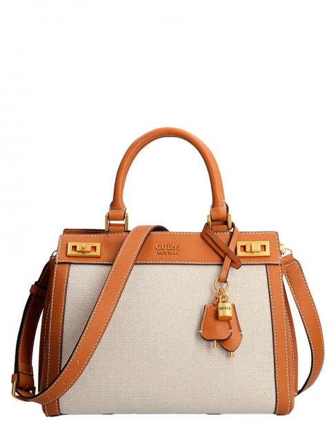 GUESS KATEY LUXURY Handbag, with shoulder strap natural / cognac - Women’s Bags