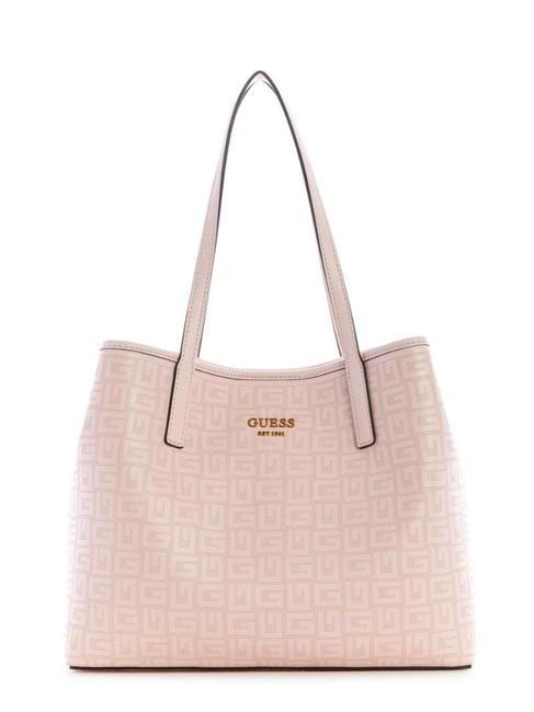 GUESS VIKKY LARGE Shoulder bag, with clutch bag soft pink - Women’s Bags