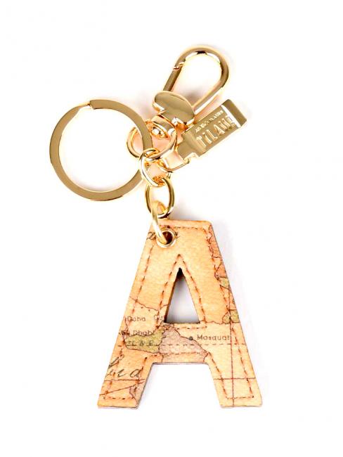 ALVIERO MARTINI PRIMA CLASSE GEO CLASSIC Letter A key ring NATURAL - Key holders