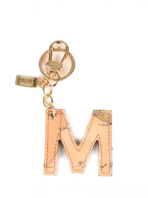ALVIERO MARTINI PRIMA CLASSE GEO CLASSIC Letter M key ring NATURAL - Key holders