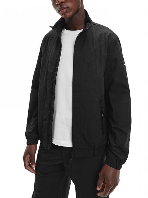 CALVIN KLEIN CRINKLE Jacket with zip Ck Black - Men's Jackets