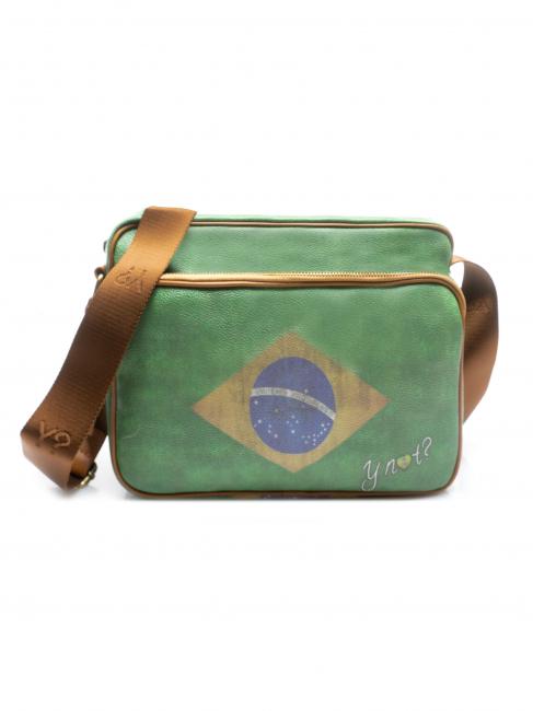 YNOT FLAG VINTAGE Medium shoulder bag with pocket BRAZIL - Women’s Bags