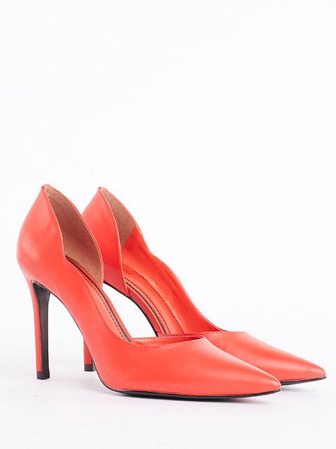 GAUDÌ VANESSA Decolleté shoe in leather tomato - Women’s shoes