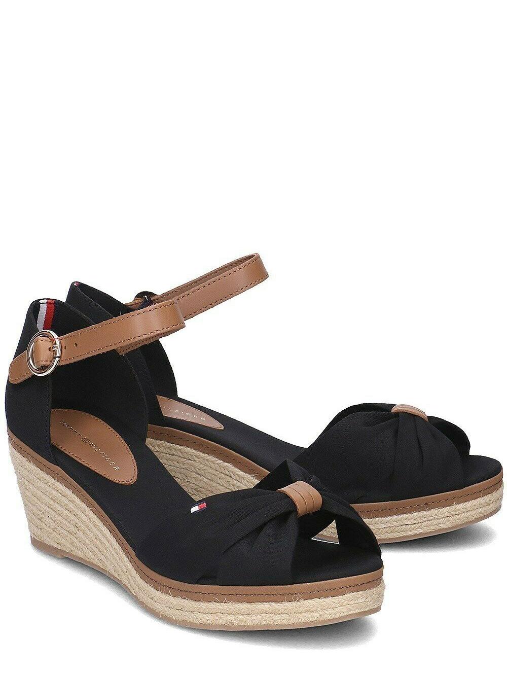 Hilfiger Iconic Elba Open Sandals Black B - Buy Outlet Prices!
