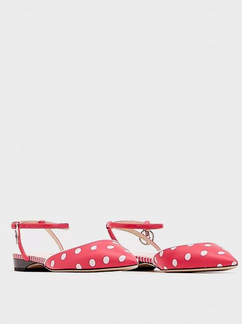 MANILA GRACE BALLERINA  Flat sandal with strap fuchsia / white - Women’s shoes