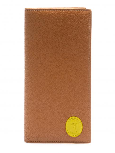 TRUSSARDI Portafoglio verticale in pelle  leather / yellow - Men’s Wallets