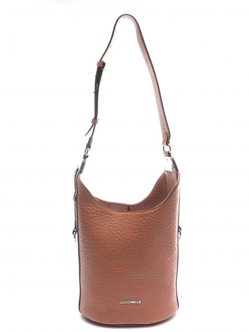 COCCINELLE FAUVE ELK Shoulder bag in leather cinnam - Women’s Bags