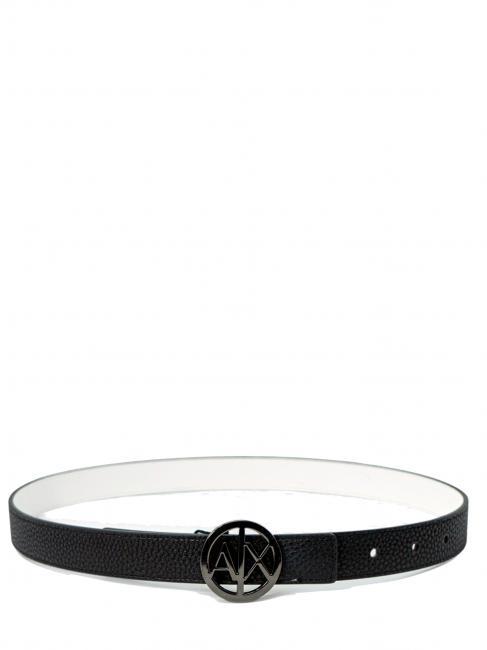 ARMANI EXCHANGE CINTURA REVERSIBILE  black / white - Belts