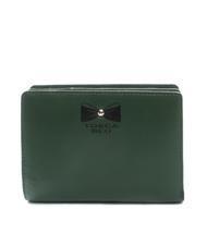 TOSCA BLU BASIC Medium leather wallet green - Women&rsquo;s Wallets - 1