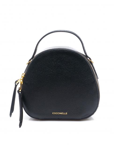COCCINELLE BORSA MINI Handbag, with shoulder strap, in leather Black - Women’s Bags