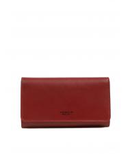 TOSCA BLU BASIC Large leather wallet with flap dark red - Women&rsquo;s Wallets - 1