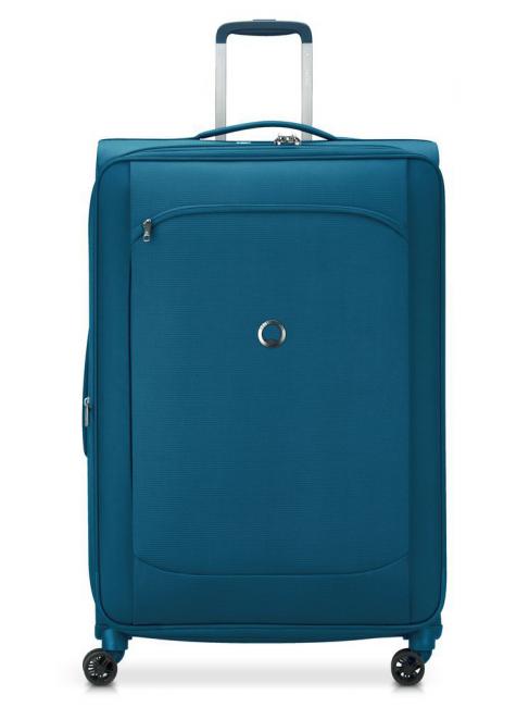 DELSEY MONTMARTRE AIR 2.0 Extra Large trolley, expandable ice blue - Semi-rigid Trolley Cases