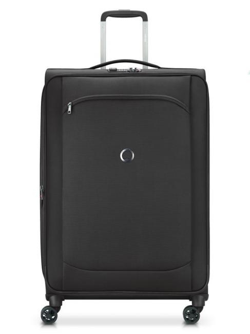 DELSEY MONTMARTRE AIR 2.0 Large trolley, expandable Black - Semi-rigid Trolley Cases
