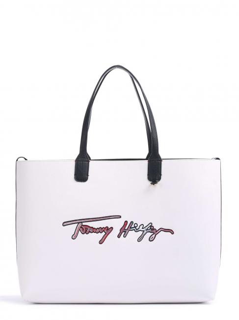 TOMMY HILFIGER ICONIC TOMMY SIGNATURE Shopping bag ck white - Women’s Bags