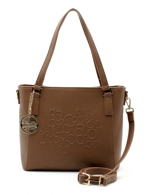 ROCCOBAROCCO CIRCE Shopping bag with shoulder strap Brown - Women’s Bags