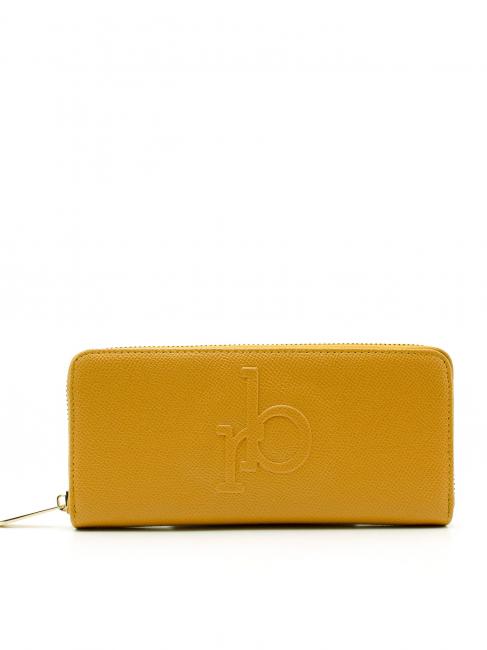 ROCCOBAROCCO AGATA Large zip around wallet yellow - Women’s Wallets