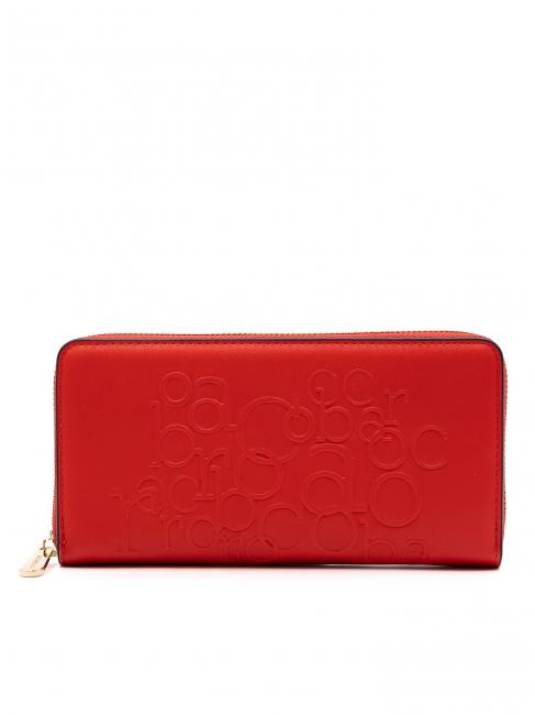 ROCCOBAROCCO MOLLY Large zip around wallet red - Women’s Wallets