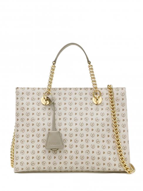 POLLINI Tapiro Handbag; with shoulder strap ivory - Women’s Bags