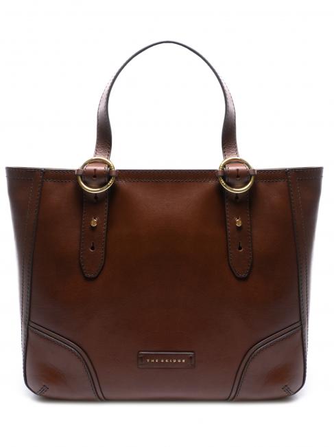 THE BRIDGE MATILDE Leather shopping bag BROWN - Women’s Bags