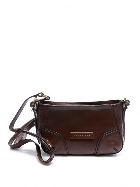 THE BRIDGE MATILDE Mini shoulder bag in leather BROWN - Women’s Bags