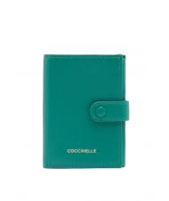 COCCINELLE EASY POCKET Textured leather wallet grass green - Women&rsquo;s Wallets - 1