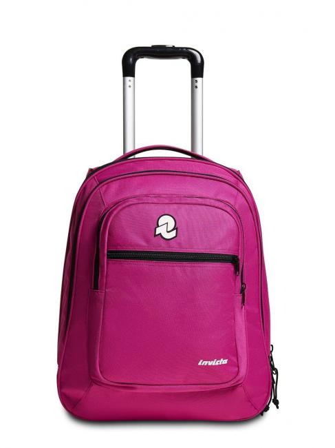 INVICTA NEW WAY NEW BUMP Plain 2 in 1 Trolley Backpack fuchsia festival - Backpack trolleys