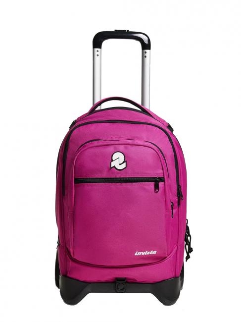 INVICTA NEW WAY NEW PLUG Plain Trolley backpack, detachable fuchsia festival - Backpack trolleys