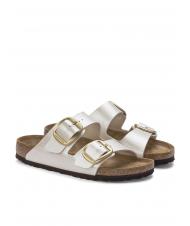 BIRKENSTOCK ARIZONA BIG BUCKLE Slipper sandal graceful pearl white - Women&rsquo;s shoes - 1
