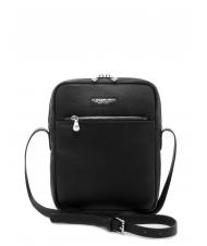 SPALDING TOURIST Leather bag black - Over-the-shoulder Bags for Men - 1