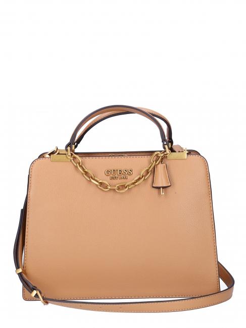 GUESS KRISTLE Girlfriend Handbag, with shoulder strap albury caramel tote bag - Women’s Bags