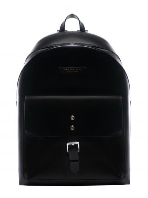 THE BRIDGE LORENZO Leather backpack for PC 14 " Black - Laptop backpacks