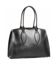 FURLA DORIS L Tote bag in soft double avion calfskin Black - Women&rsquo;s Bags - 1