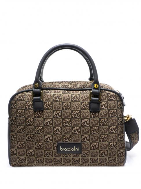 BRACCIALINI MONOGRAM Satchel bag in jacquard fabric classic - Women’s Bags