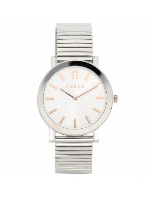 FURLA MINIMAL SHAPE Time only clock COLOR SILVER - Watches