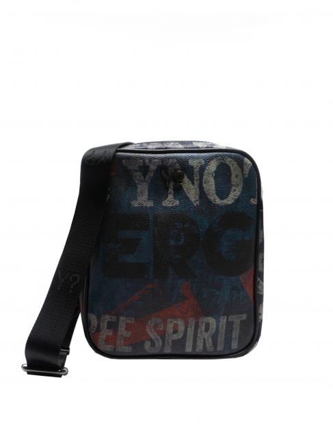 YNOT UNDERGROUND All over print bag bluette - Over-the-shoulder Bags for Men