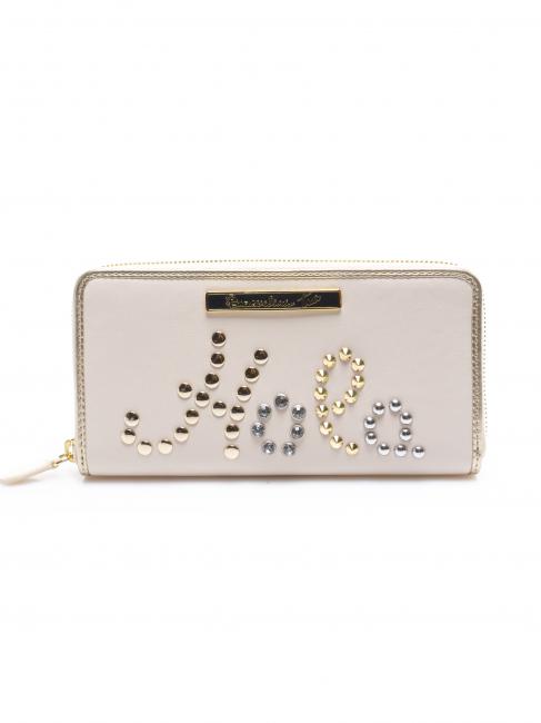 BRACCIALINI TUA Greetings Wallet with zip BEIGE - Women’s Wallets