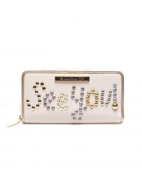 BRACCIALINI TUA Greetings Zip Around Wallet BEIGE - Women’s Wallets