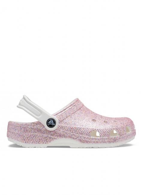 CROCS CLASSIC GLITTER CLOG KIDS Sabot sandal white / rainbow - Baby Shoes