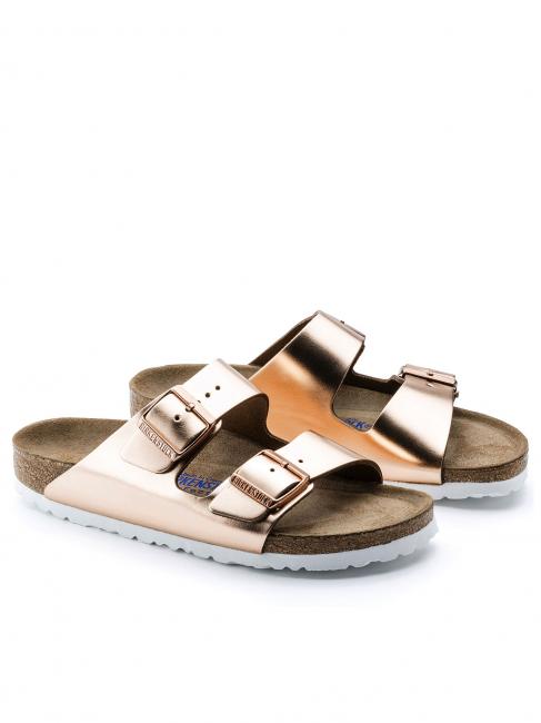 BIRKENSTOCK ARIZONA Leather slipper sandal metallic copper - Women’s shoes