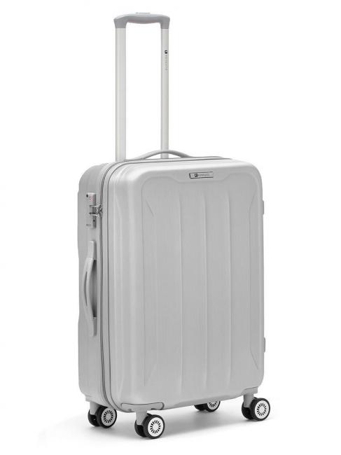 R RONCATO FLIGHT Medium size trolley silver - Rigid Trolley Cases