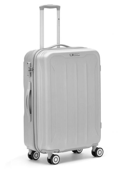 R RONCATO FLIGHT Large size trolley silver - Rigid Trolley Cases
