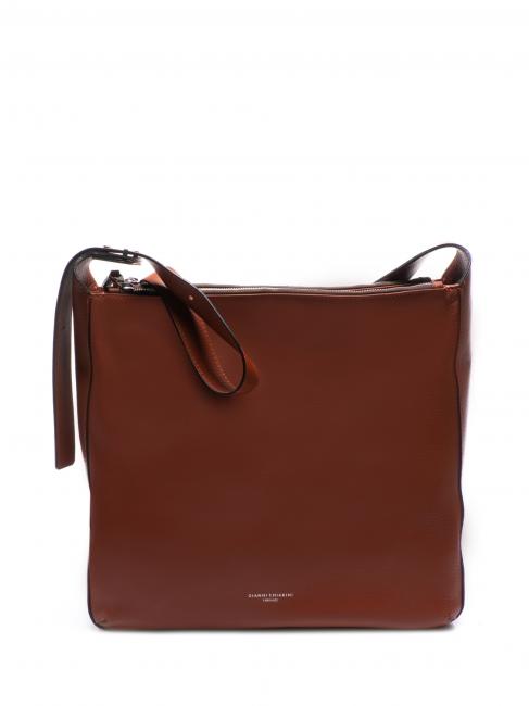 GIANNI CHIARINI SALLY Shoulder bag in leather dark orange - Women’s Bags