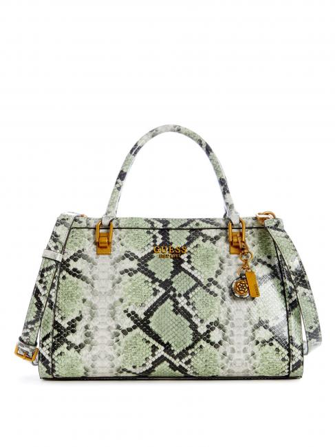 GUESS ABEY Handbag, with shoulder strap, python print sage python - Women’s Bags
