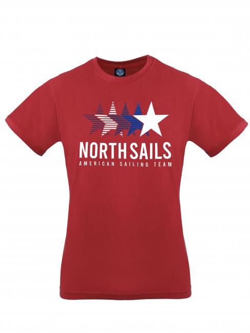 NORTH SAILS AMERICAN SAILING TEAM Cotton T-shirt red - T-shirt
