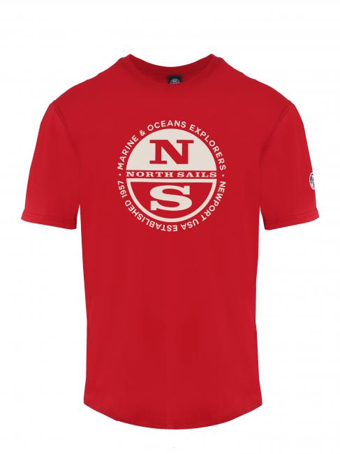 NORTH SAILS MARINE & OCEANS Cotton T-shirt red - T-shirt