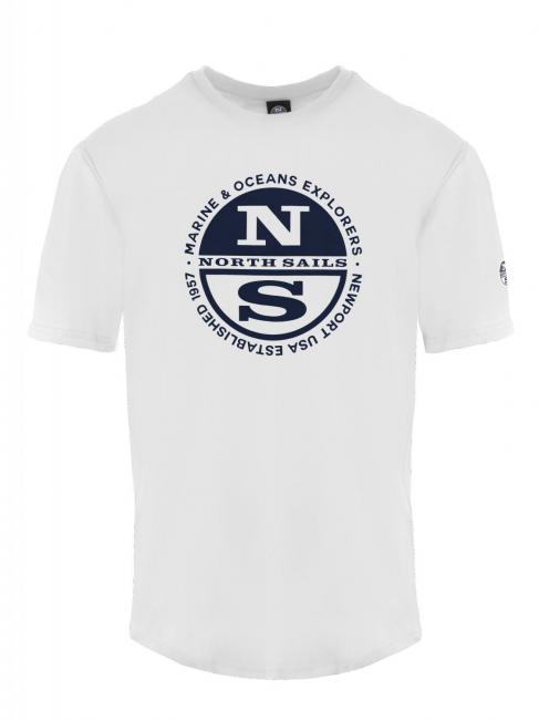 NORTH SAILS MARINE & OCEANS Cotton T-shirt white - T-shirt